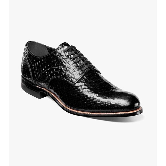 Stacy Adams Madison Anaconda Print Oxford Mens Shoes Size 9 D - Picture 1 of 14
